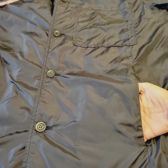 Kenneth Cole N.Y. men's black button down light wind breaker jacket size Large - Picture 11 of 16